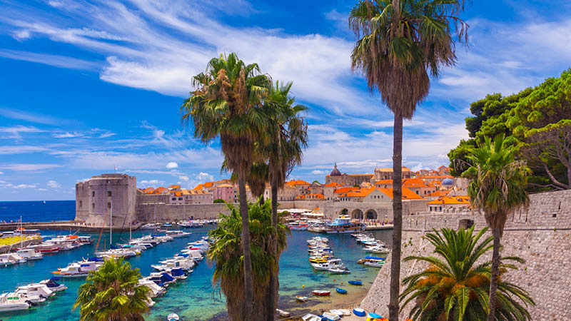 Upplev muren och hamnen i Dubrovnik på resa till Balkan.